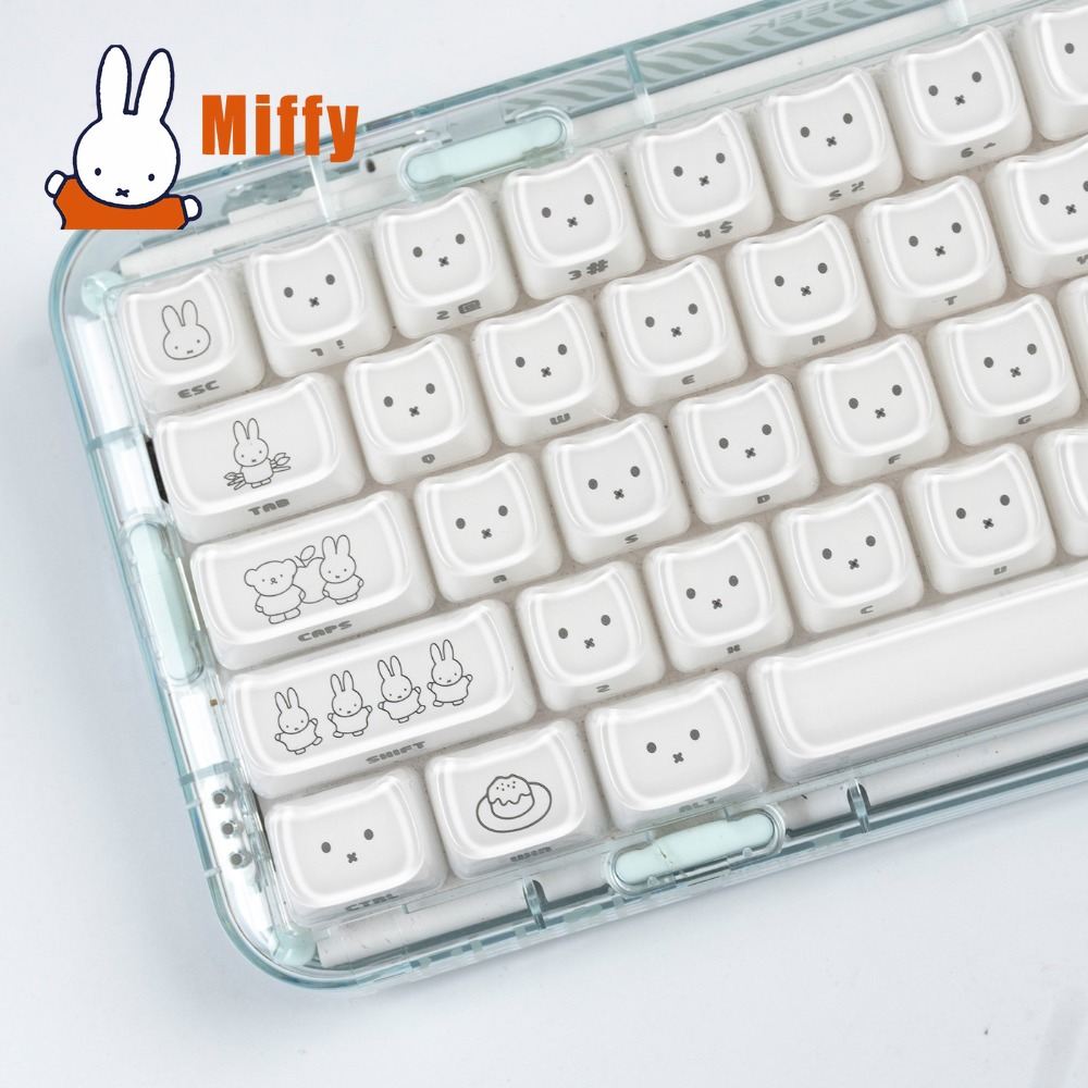 Gaming Keyboard Affordable - Urocze nakładki na klawisze Miffy, słodkie