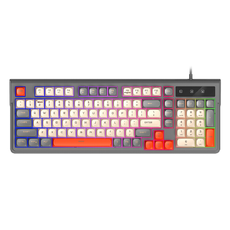 Gaming Keyboard That Is Quiet - Cicha klawiatura gamingowa z 98 klawiszami,