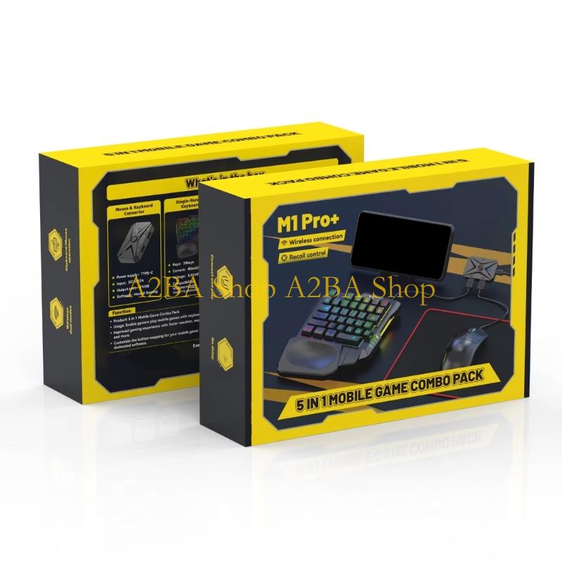 Gaming Keyboard And Mouse Mobile - Bezprzewodowy konwerter mobilnej klawiatury i myszy
