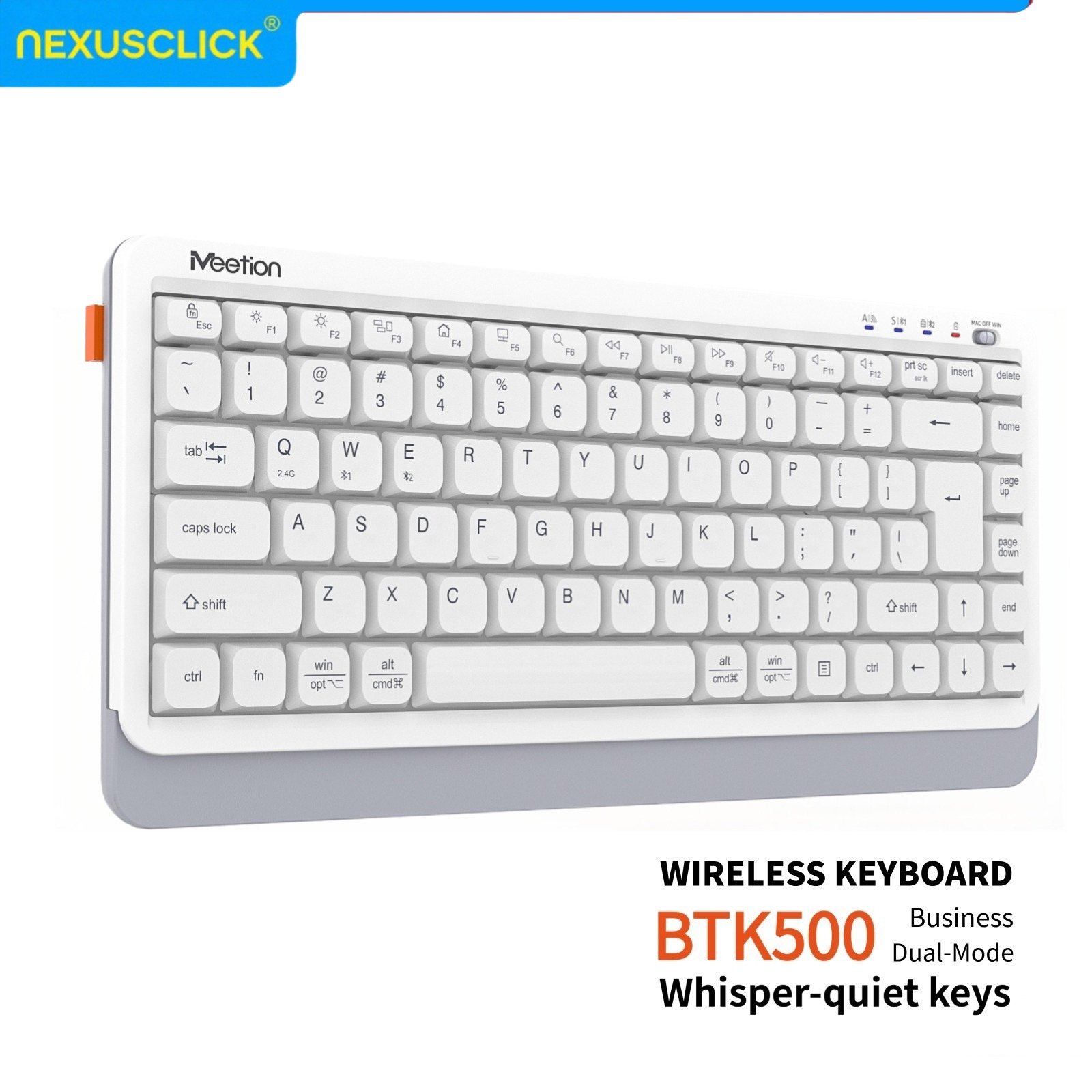 Gaming Keyboard That Is Quiet - Klawiatura bezprzewodowa NexusClick Quiet Ultra Slim
