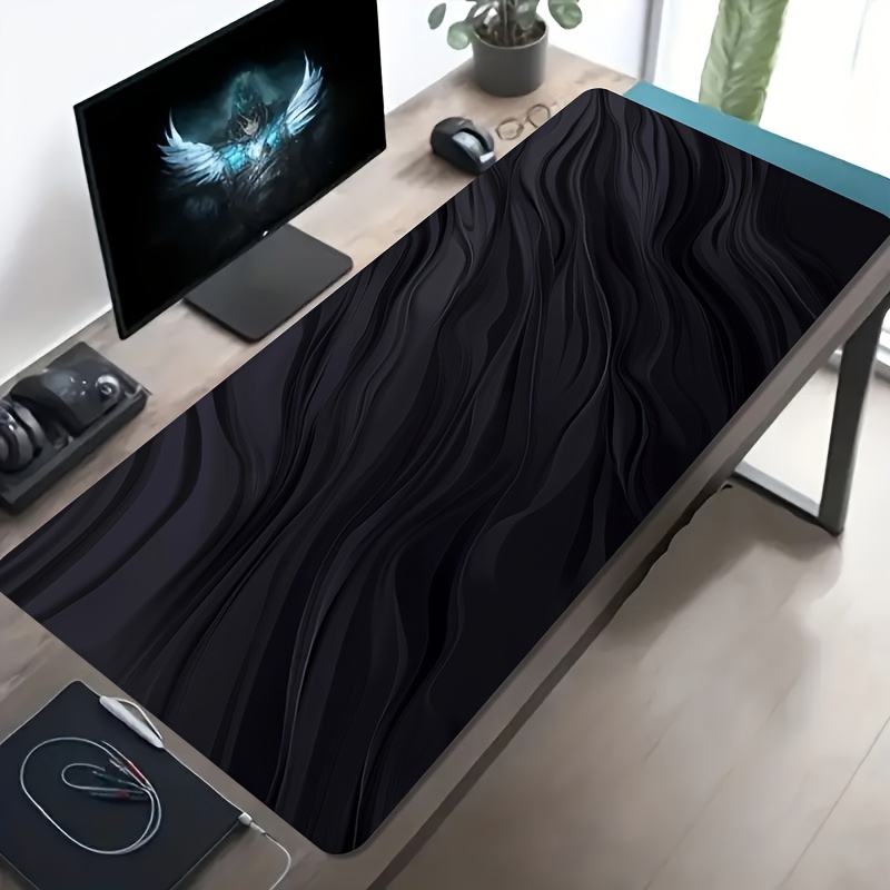 Gaming Keyboard Affordable - Czarna podkładka pod mysz Black Liquid