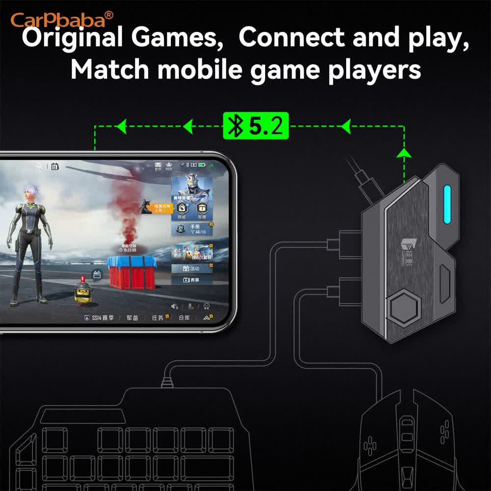 Gaming Keyboard And Mouse Mobile - Konwerter myszy i klawiatury Mix SE/Lite