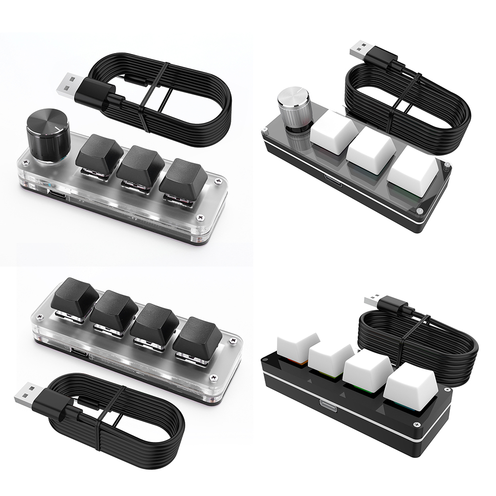 Gaming Keyboard 1 Hand - 3 Klawisze 1 Pokrętło/4 Klawisze Jednoręczna