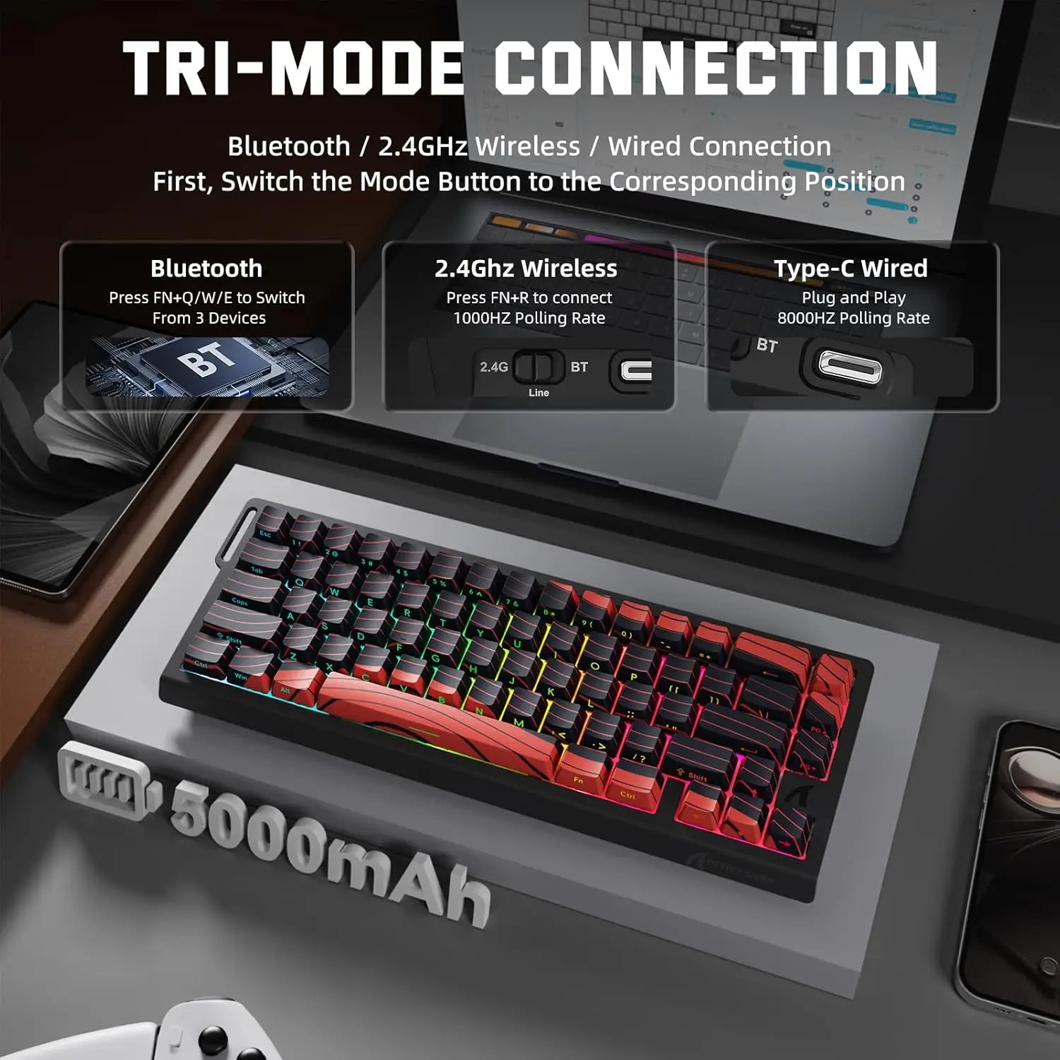 ATTACK SHARK X68 PRO HE Bezprz – Gaming Keyboard Hot Swappable recenzja i cena