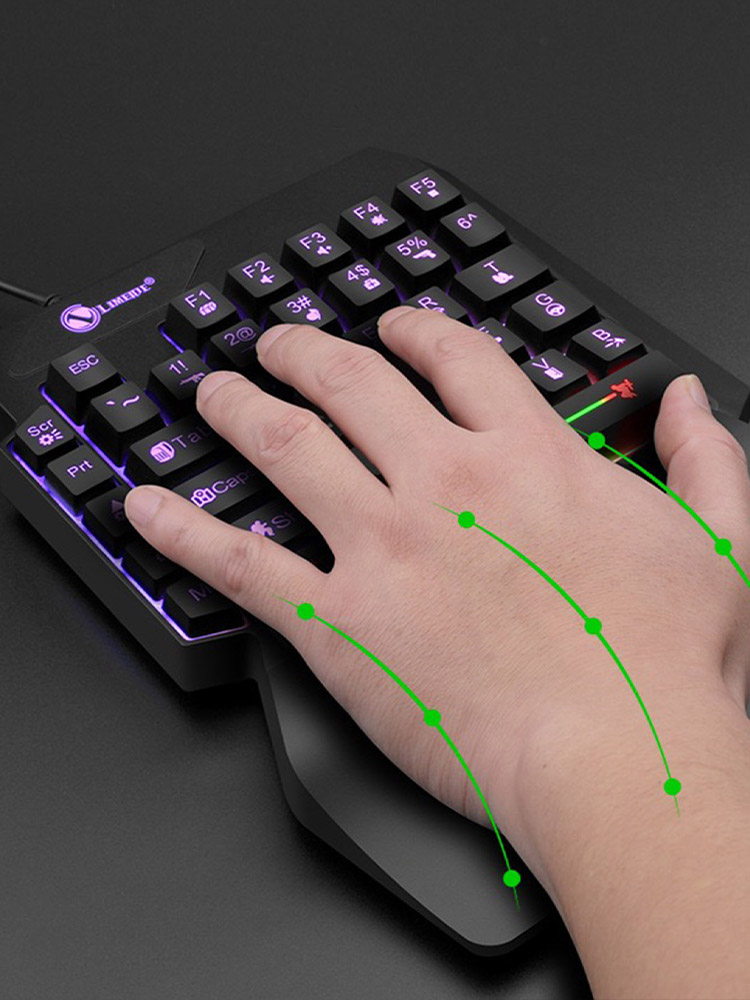 Mechaniczna jednoręczna przewo – Gaming Keyboard 1 Hand recenzja i cena