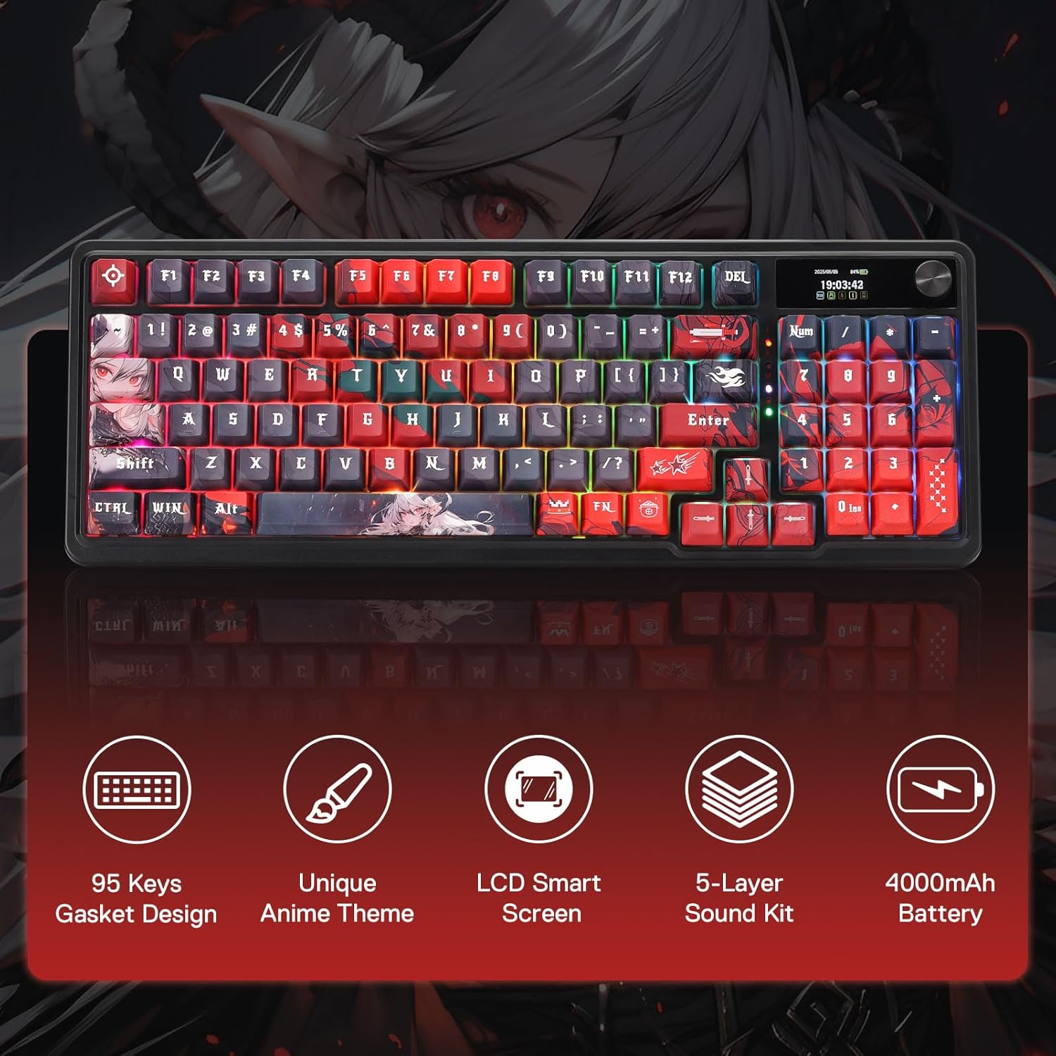 Klawiatura gamingowa bezprzewo – Gaming Keyboard Hot Swappable recenzja i cena