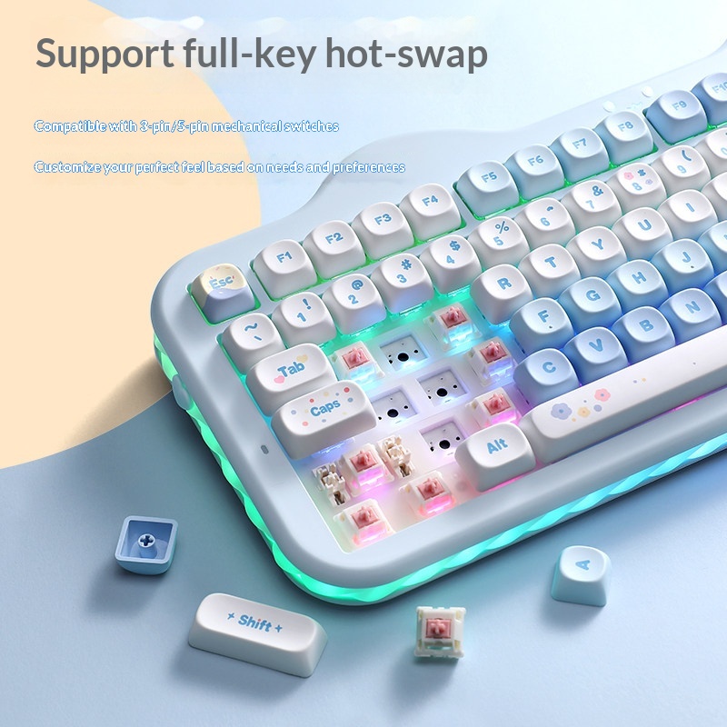 Klawiatura YUNZII C98 Tri-mode – Gaming Keyboard That Is Quiet recenzja i cena