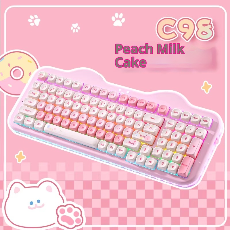 Klawiatura YUNZII C98 Tri-mode – Gaming Keyboard That Is Quiet recenzja i cena
