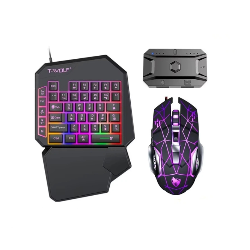 Zestaw do gier T-Wolf Tf950 5  – Gaming Keyboard 1 Hand recenzja i cena