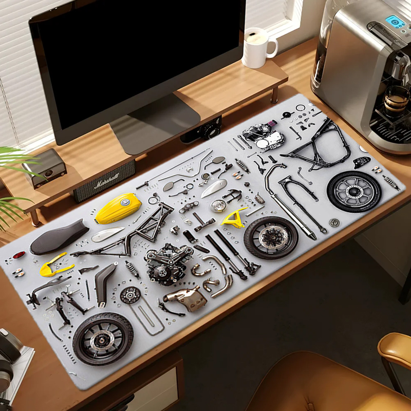 Diagram demontażu Gumowa podkł – Gaming Keyboard And Mouse Pad recenzja i cena