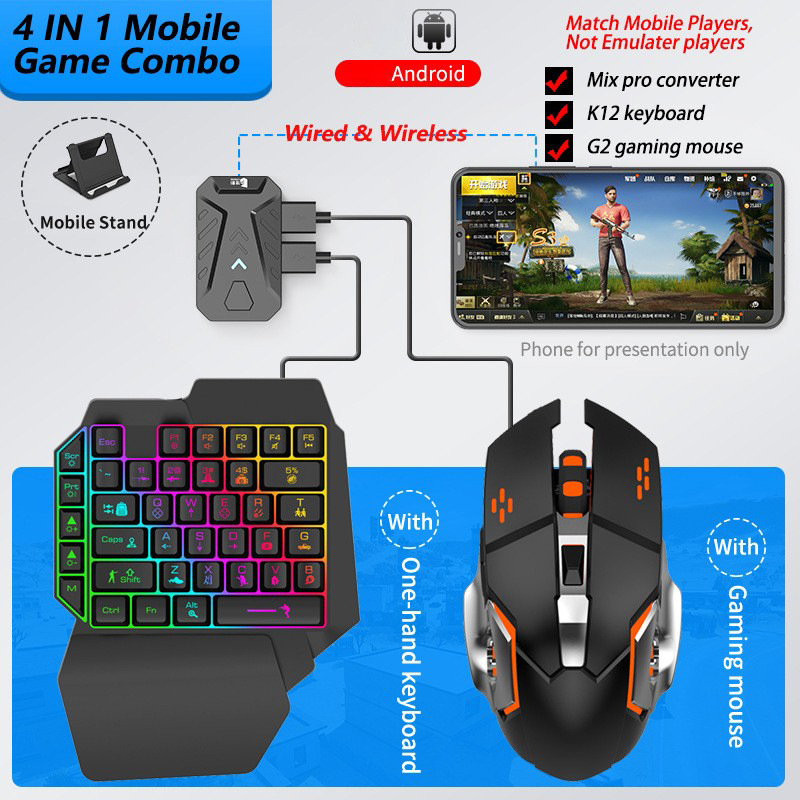 Konwerter do gier mobilnych, z – Gaming Keyboard And Mouse Mobile recenzja i cena