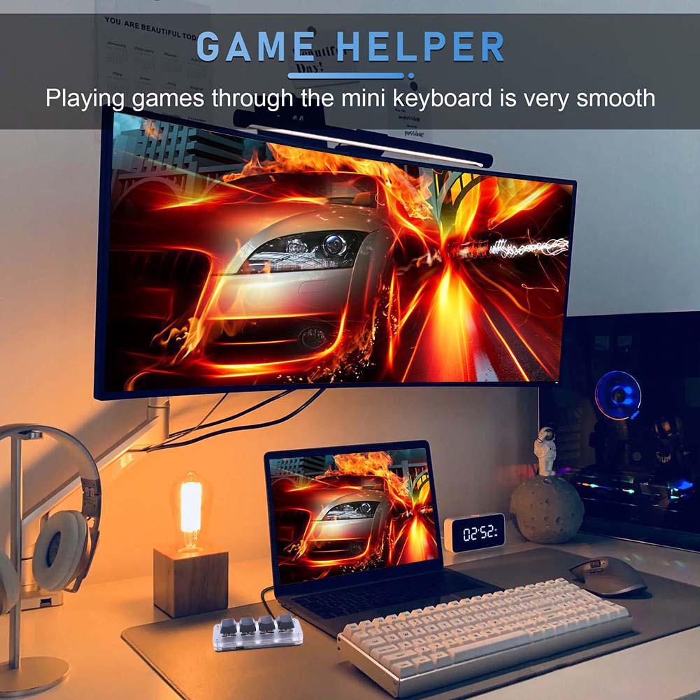 3 Klawisze 1 Pokrętło/4 Klawis – Gaming Keyboard 1 Hand recenzja i cena