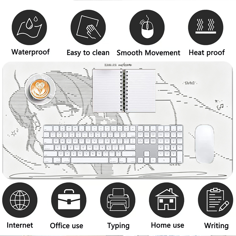 1 szt. Skórzana podkładka pod  – Gaming Keyboard And Mouse Pad recenzja i cena